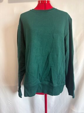 Amazon Essentials Women's Forest Green Crewneck Sweatshirt